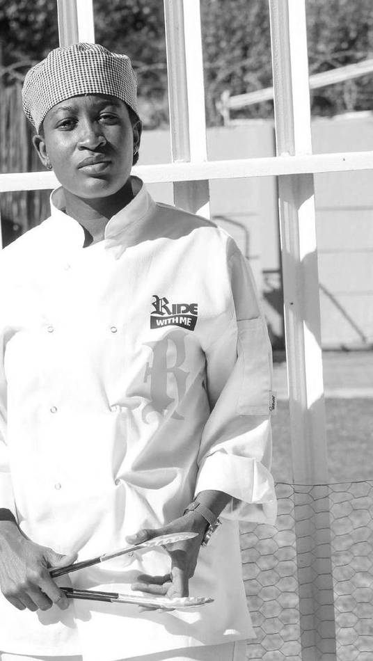 A young chef supported through the enterprise development programme