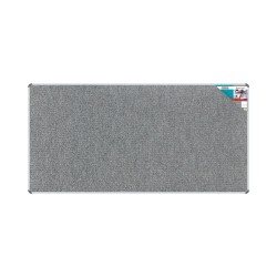 Bulletin Board Ribbed Aluminium Frame (2400x1200mm - Laurel)