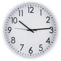 Clock - Wall Mounted - (35cm) Assorted