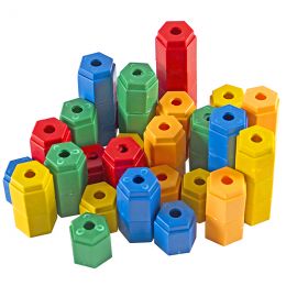 Hexagonal - Stacking Cubes (50pc) in Bag