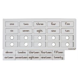 Number Word Puzzle 1-20 - Gr1 - wood