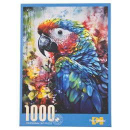 PZ Cardboard 1000pc - Parrot Ink Painting