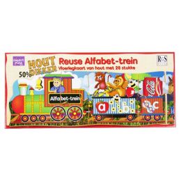 Reuse Alfabet Trein - Afrikaans (Hout)