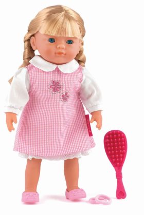 Dollsworld Charlotte Doll (blonde, pink dress) 36cm